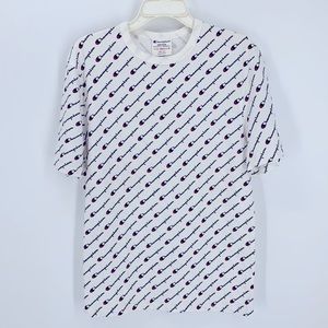 Champion Heritage Spell It Allover Tee Size Medium